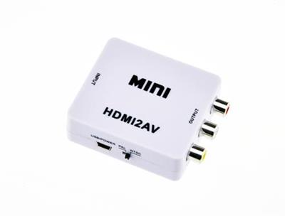 Mini conversor HDMI para AV RCA 1080p 
